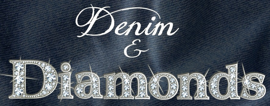 denim and diamonds background